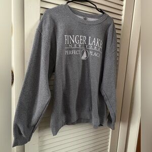 Gray Finger Lake Sweatshirt